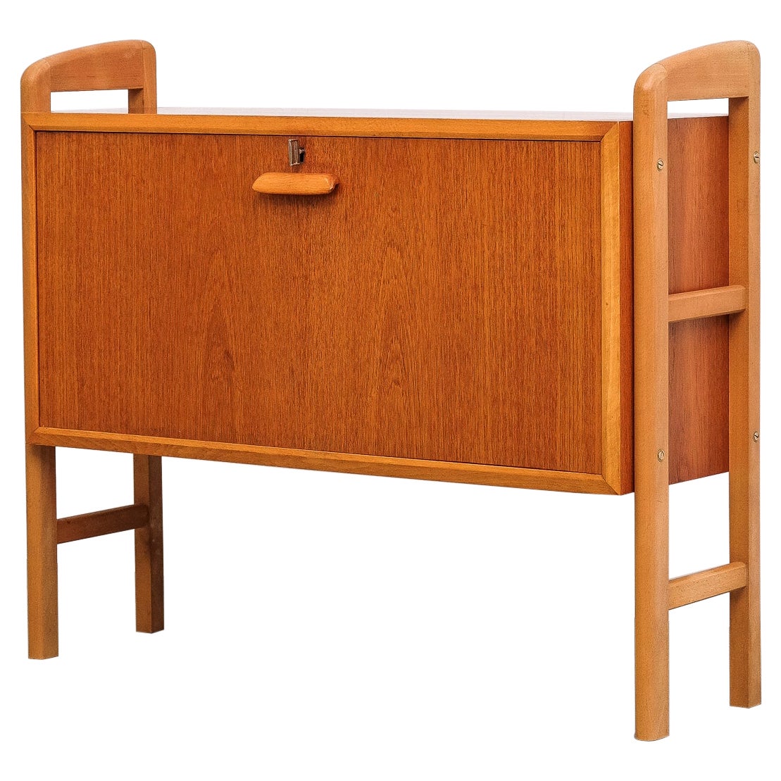 Scandinavian Midcentury Teak Bar Cabinet