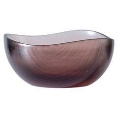 Battuti Small Bowl in Powder Pink Glass