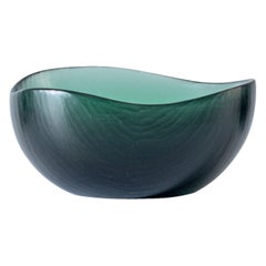 Battuti Small Bowl in Green River Glass