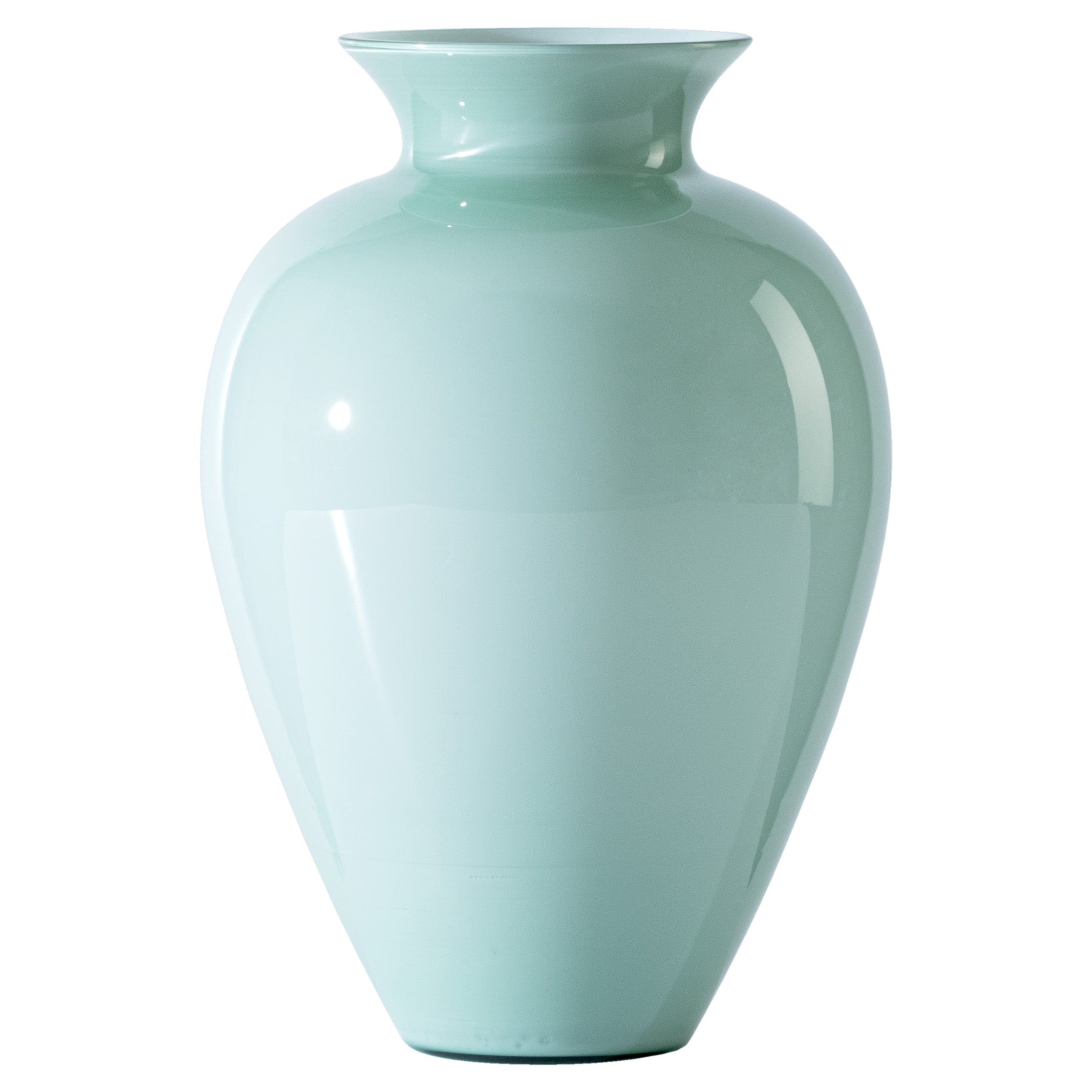 Labuan Small Glass Vase in Green River by Venini