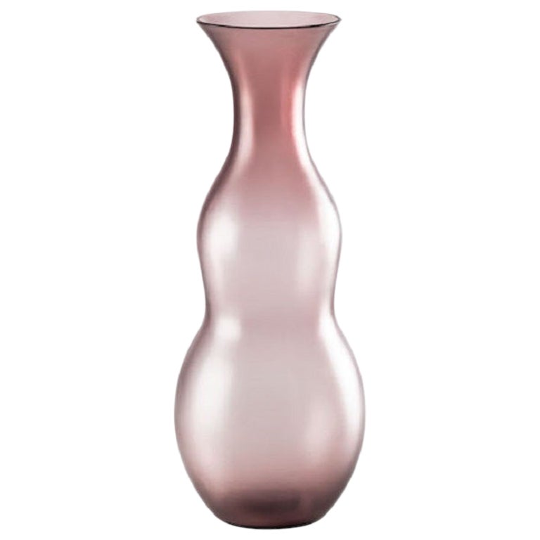 Pigmenti Large Vase in Glazed Amethyst Glass by Venini For Sale