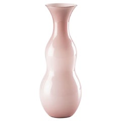 Pigmenti Large Vase in Opaline Amethyst  Milk White inside Glass by Venini