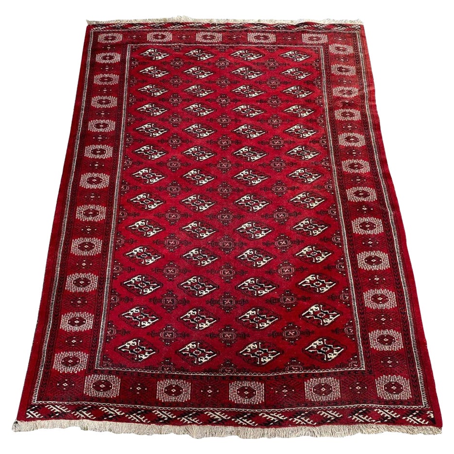 Bobyrug's Vintage Bokhara Afghan Rug im Angebot