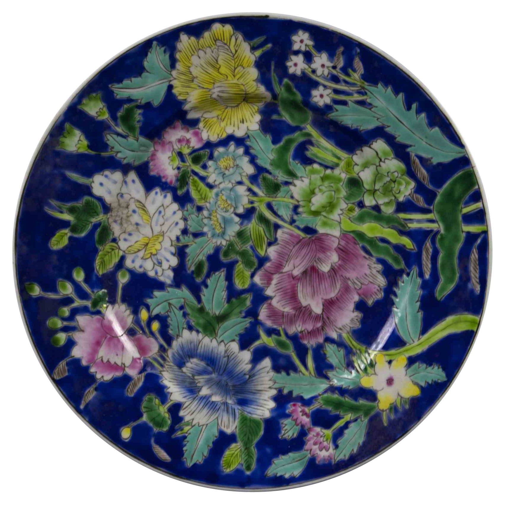 Flower Plate, Mid-20th Century