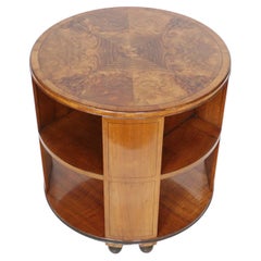 Art Deco Walnut Veneered Library Table