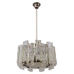 Carlo Nason Postmodern Italian Murano Glass Chandelier for Mazzega, 1970s