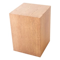 Modern Wood Side Table in Oak