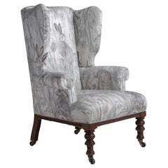 Chaise Victorienne Wingback:: Angleterre:: Circa 1840