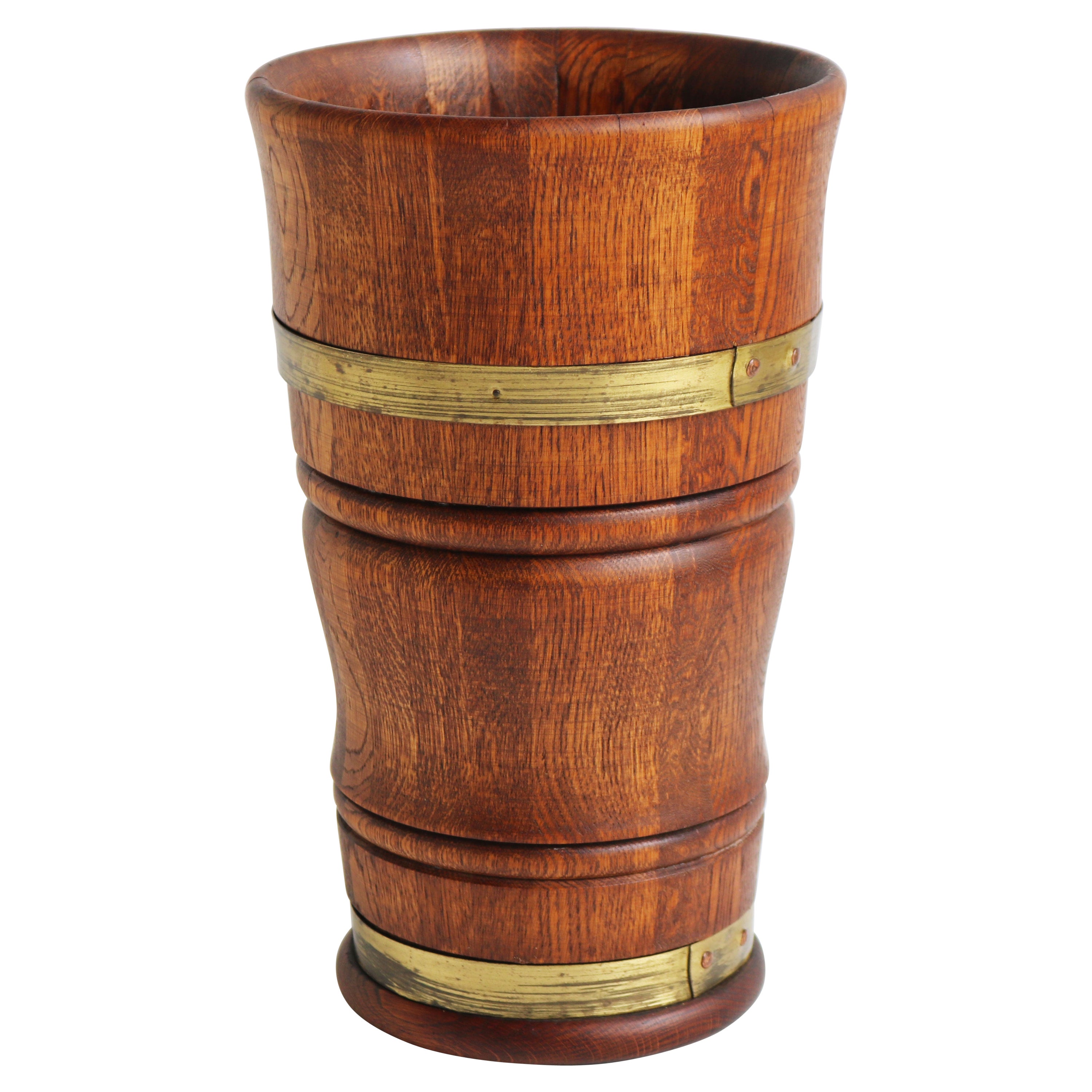 Antique English Blue and White Umbrella Stand at 1stDibs