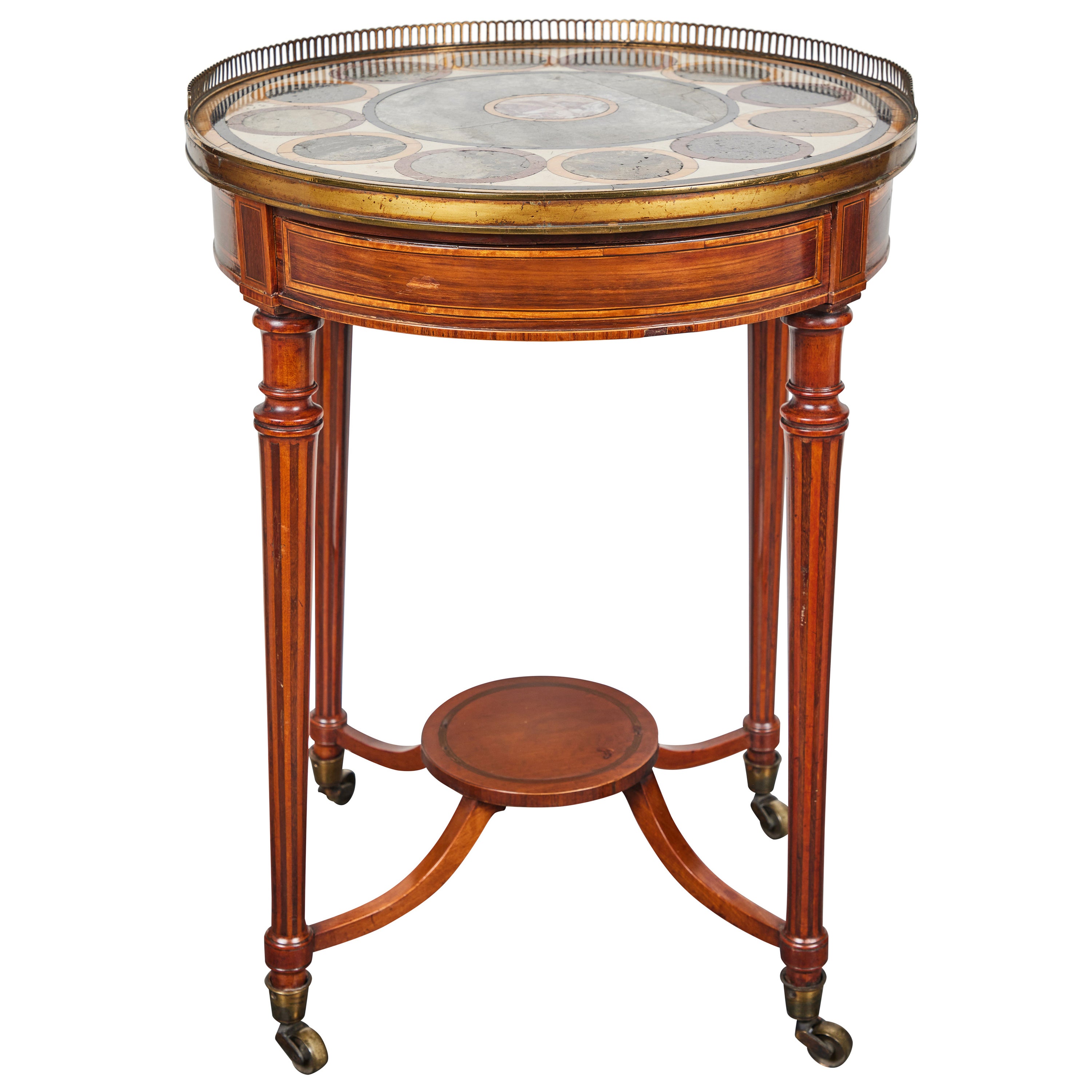 Italian, Marble Top Side Table