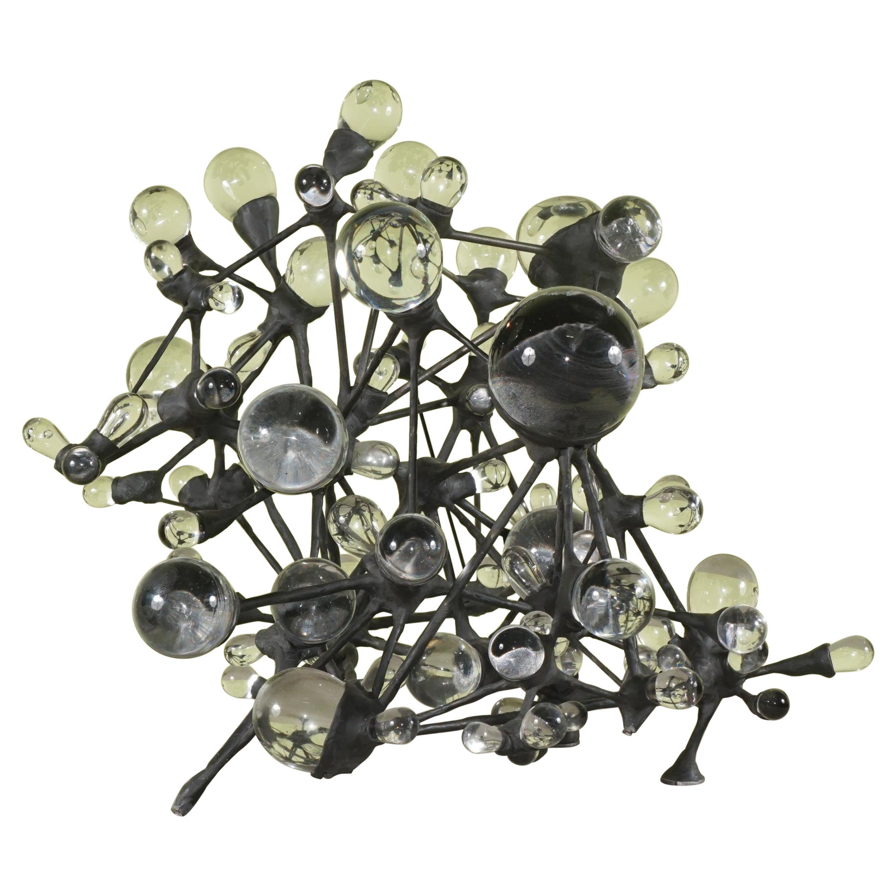 Scultura in metallo e vetro cristallo di Graham Caldwell, 2012 in vendita