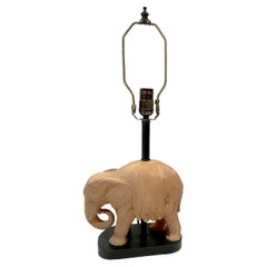 Lampe de table éléphant du milieu du siècle dernier