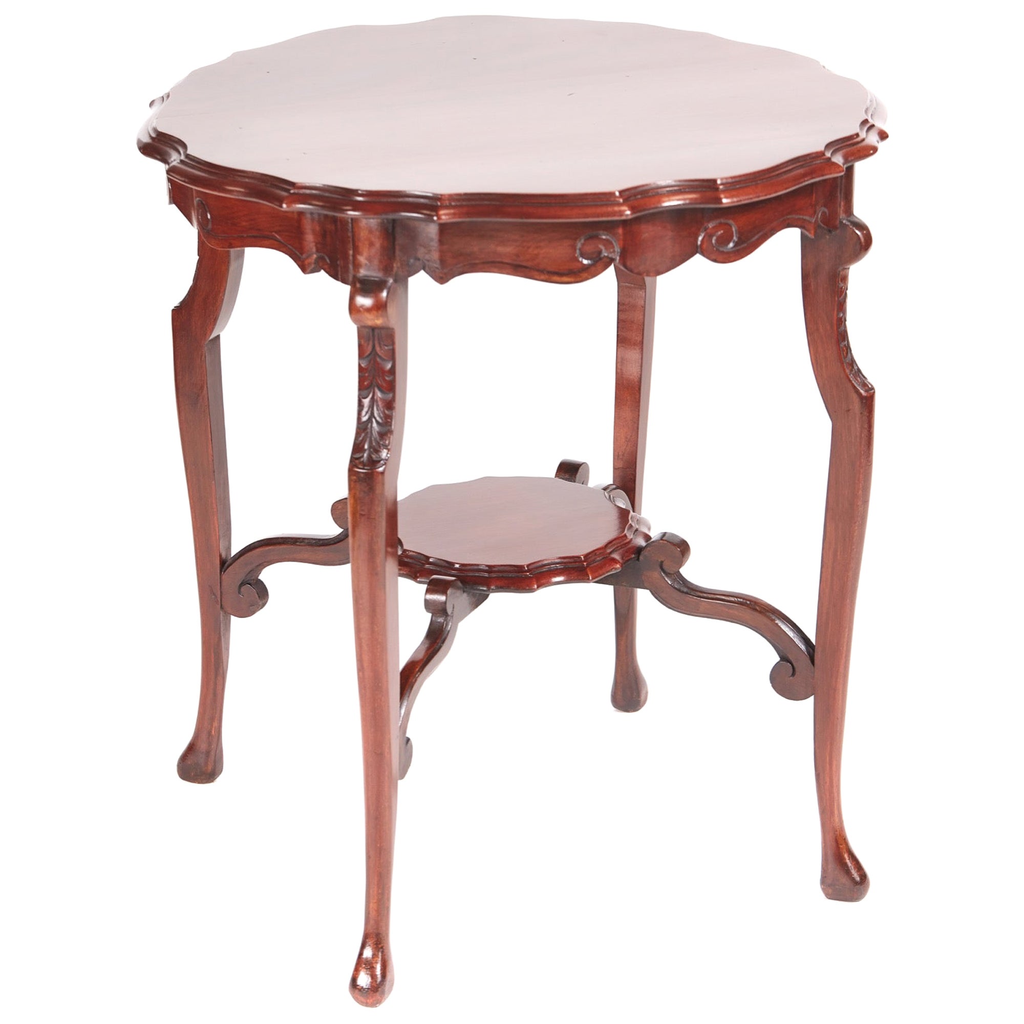Antique Edwardian Mahogany Centre Table For Sale
