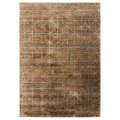 Hand Knotted Waterkeyn Small Jute Rug in Terra by GAN