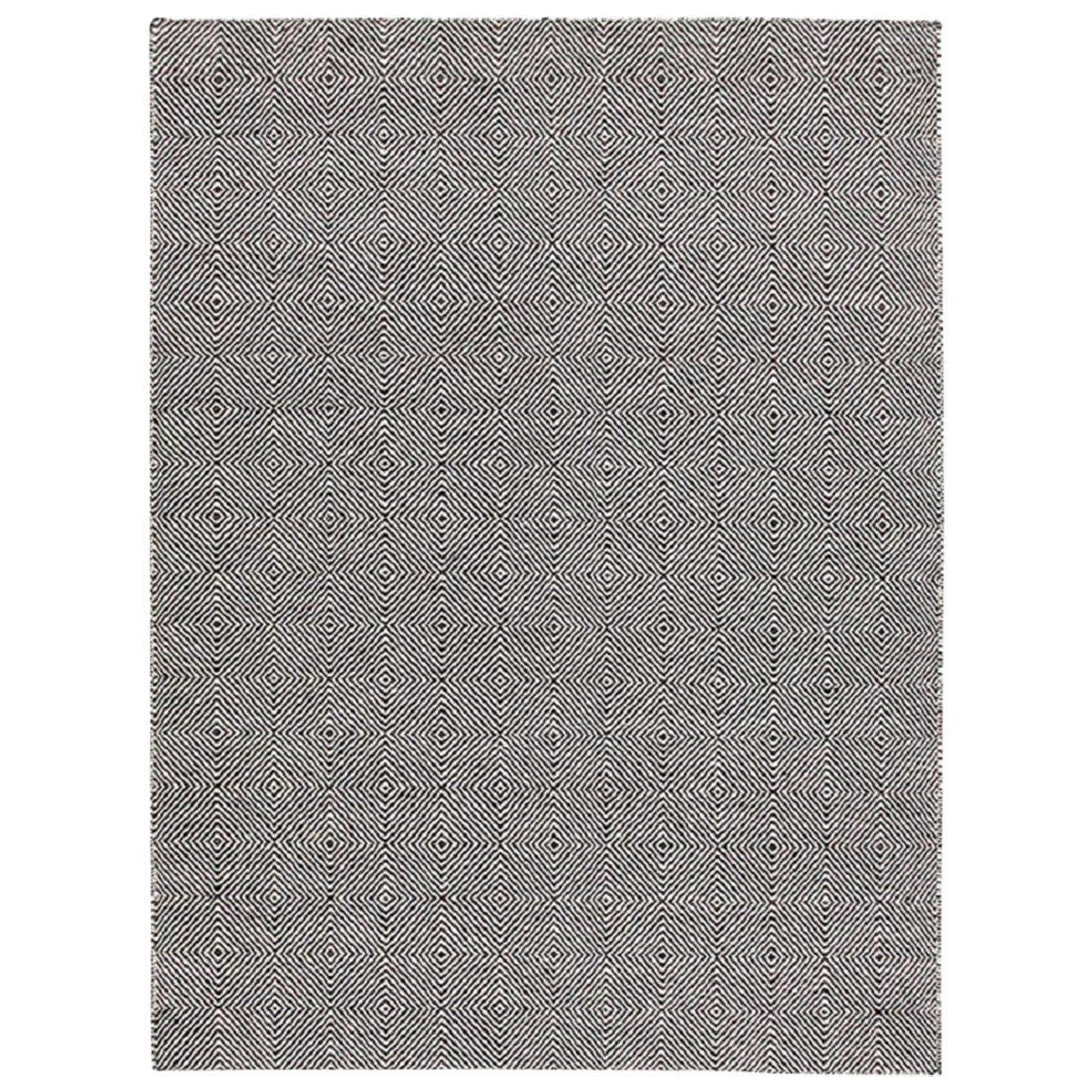 GAN Spaces Sail Extra-Large Rug in Black by Héctor Serrano For Sale