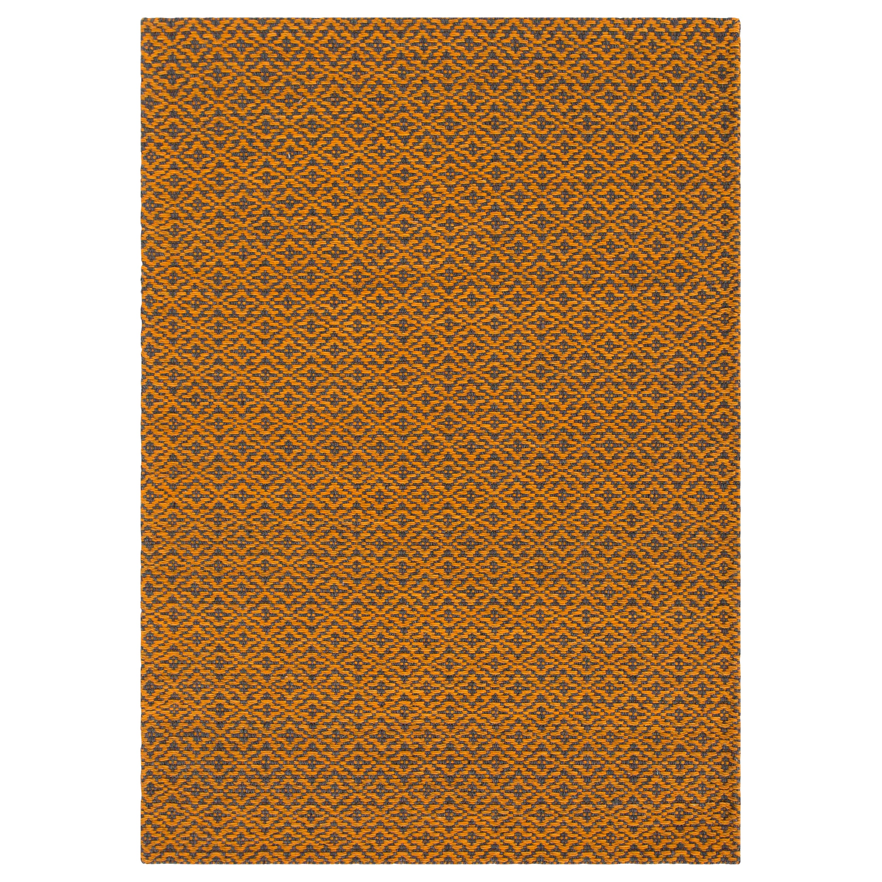 Bari Large Wool Rug in Orange by GAN