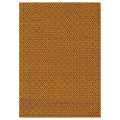 Bari Large Wool Rug in Orange by GAN