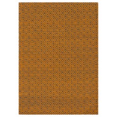 Bari Large Wool Rug in Orange by GAN