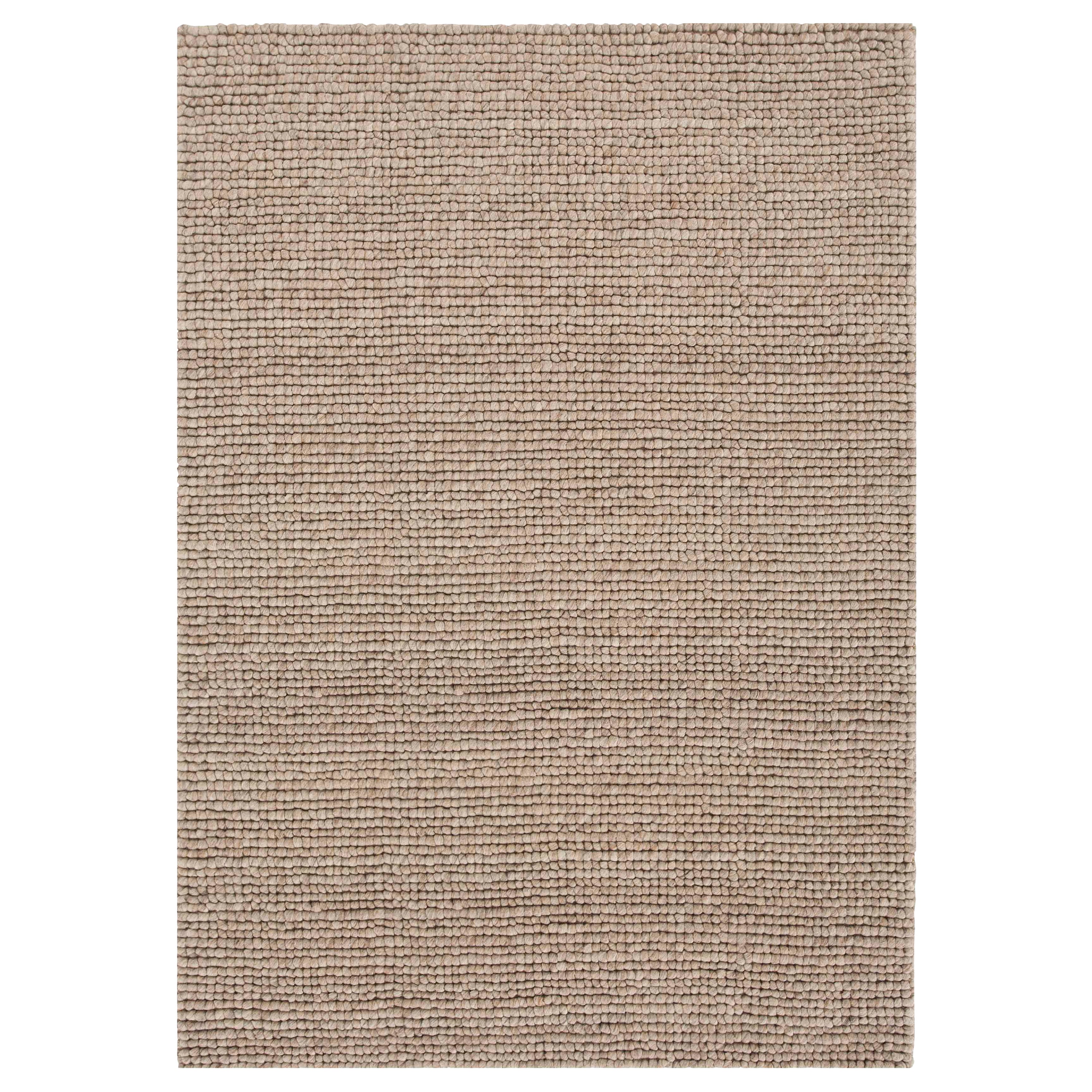 Hand Loom Technique Hoot Small Rug in Beige Color by GAN