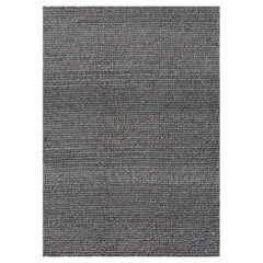 Hand Loom Technique Hoot Small Rug in Grey Color by GAN