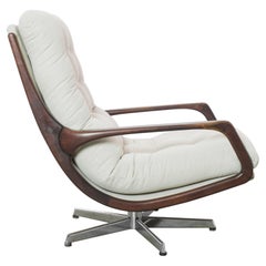 Vintage 1960s Danish Upholstered Wooden Armchair