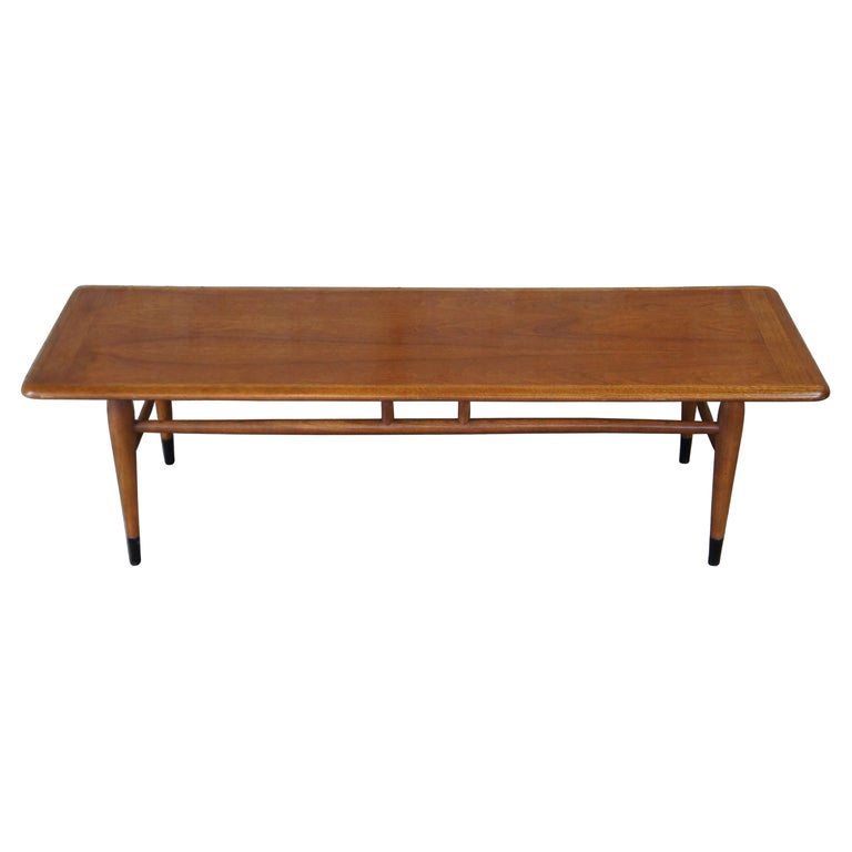1966 Vintage Lane Acclaim 900 Walnut Coffee Cocktail Table MidCentury