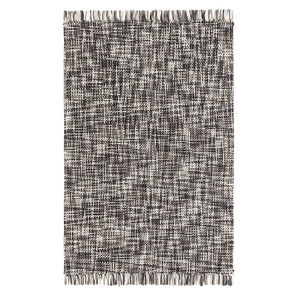 Lama Large Wool Rug in Grey by GAN For Sale