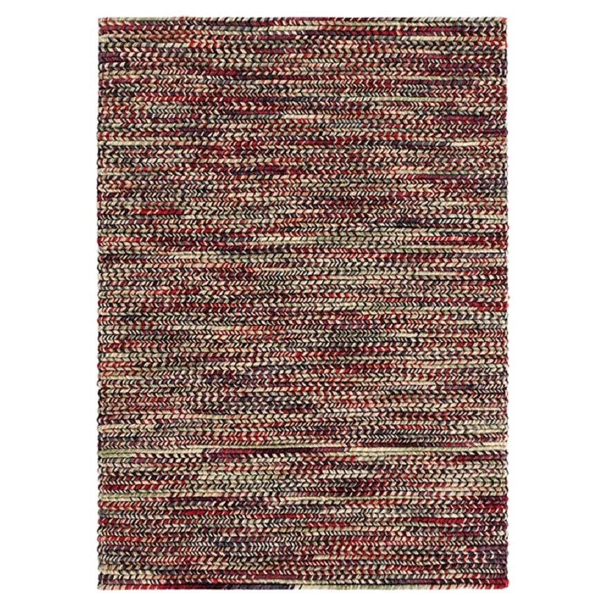 Varese Medium Wool Rug in Red by GAN For Sale