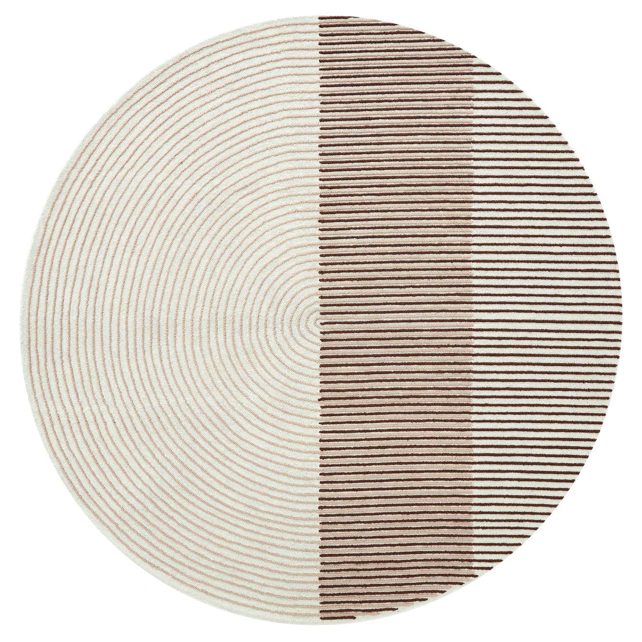 Gan Ply Round Wool Rug in Pink by Mut Design For Sale at 1stDibs ...