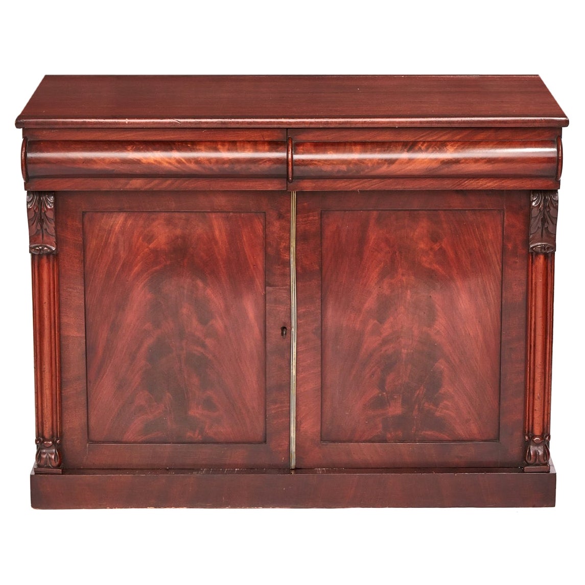 Quality Antique Victorian Figured Mahogany Chiffonier