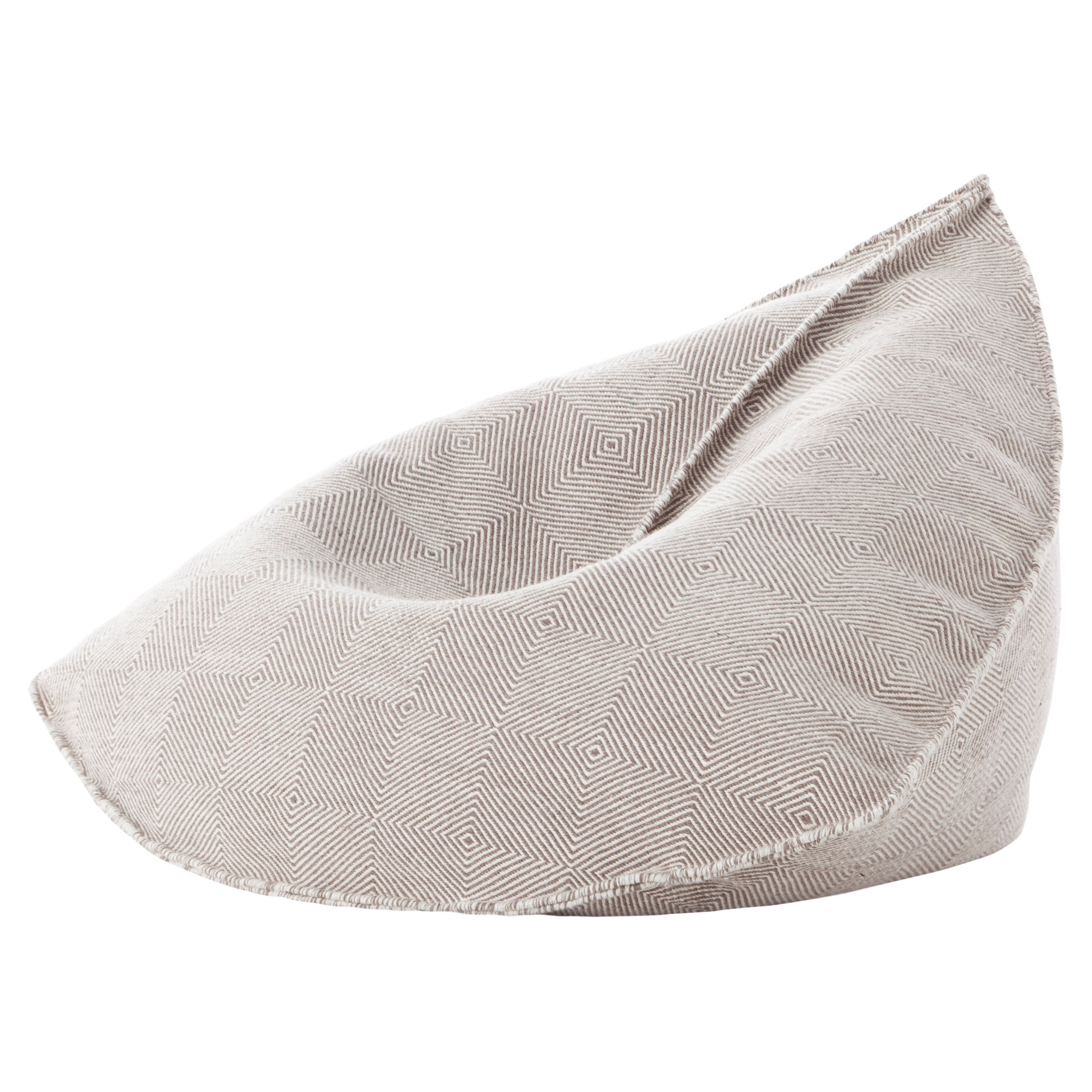 GAN Spaces Sail Pouf in Taupe by Héctor Serrano For Sale