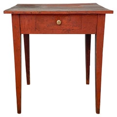 Early 19th Century Red Northern Swedish Gustavian Country Table