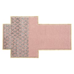 GAN Mangas Space Small Rectangular Rug Rhombus in Pink by Patricia Urquiola