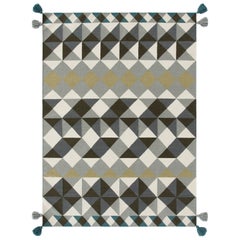 Rug & Kilim Technique Mosaïek Large in Grey Color by Javier Tortosa