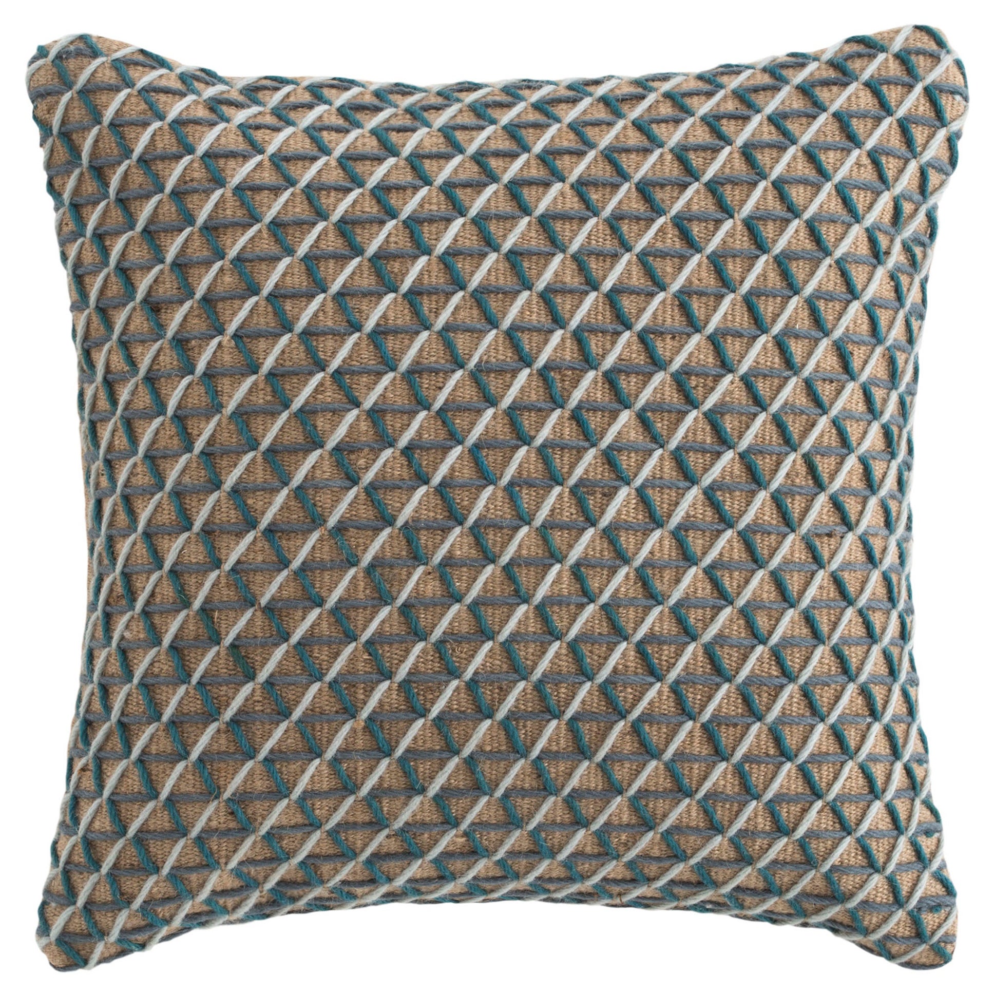 GAN Spaces Raw Small Pillow in Blue by Borja García For Sale