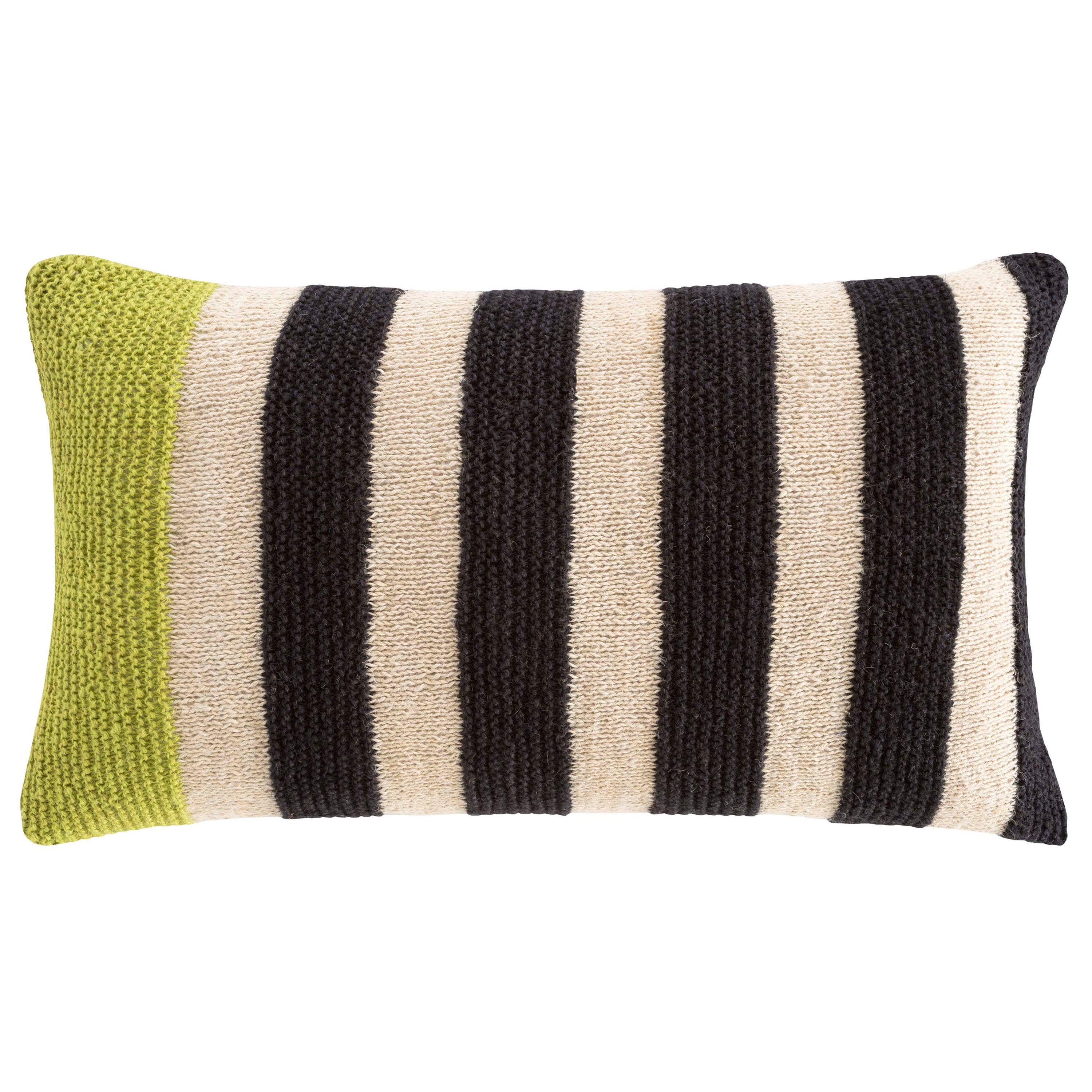 GAN Spaces Rustic Chic Geo Large Pillow in Pistachio by Sandra Figuerola