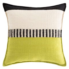 GAN Spaces Rustic Chic Geo Small Pillow in Pistachio by Sandra Figuerola