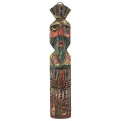 Exotic Decorated Totem, Mid-20th Century