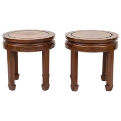Pair of Wooden Low Tables, China, Mid-20th Century