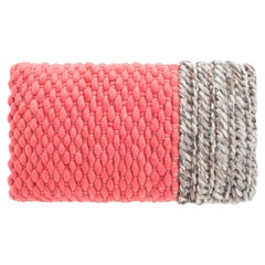 GAN Mangas Space Pillow Plait in Coral by Patricia Urquiola