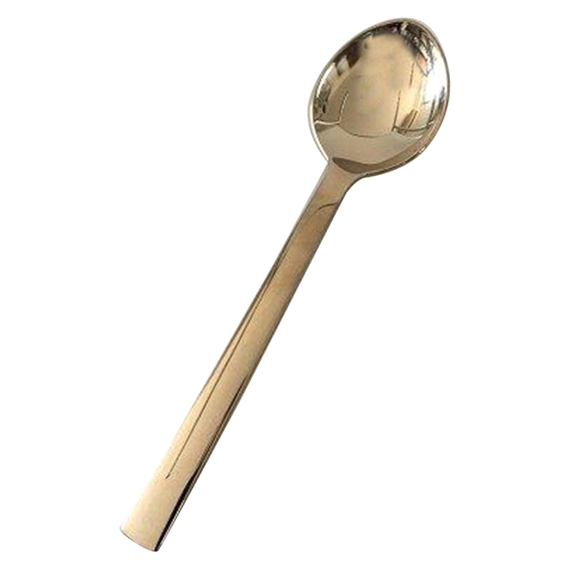 Georg Jensen Stainless 'New York' Mirror Dinner Spoon For Sale