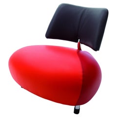 Chaise Pallone de Leolux tapissée de cuir