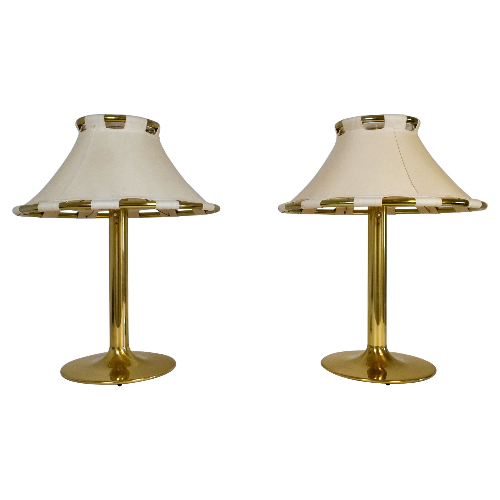 Midcentury Pair of Table Lamps "Anna" by Anna Ehrner for Ateljé Lyktan, 1970s