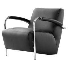 Scylla Armchair by Leolux, Bauhaus Inspired, Upholstered in Leather