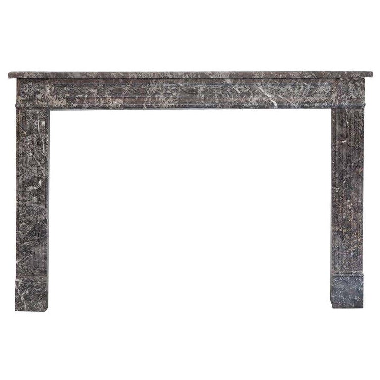 18th Century Louis XVI St Anne's Marble Fireplace Mantel For Sale
