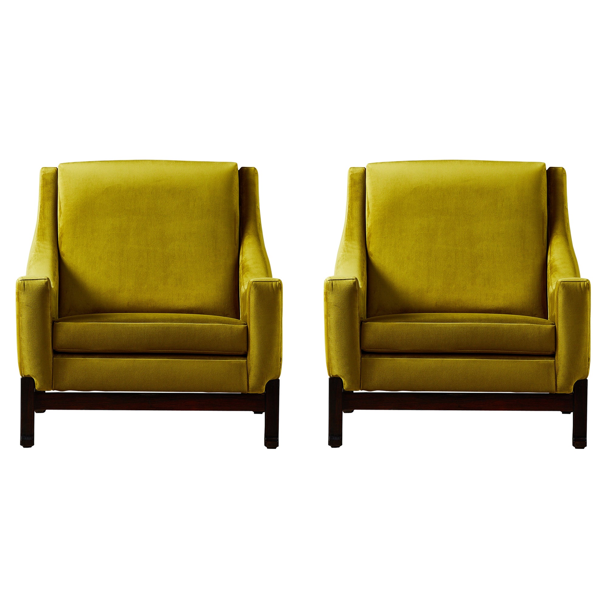 Pair of Vintage Armchairs by Saporiti, 1960 For Sale