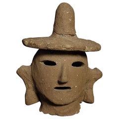 Japanese 3rd to 6thc Haniwa Head, 6663