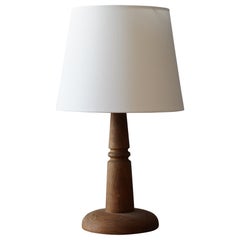 Swedish, Table Lamp, Stained Pine, Sweden, 1940s