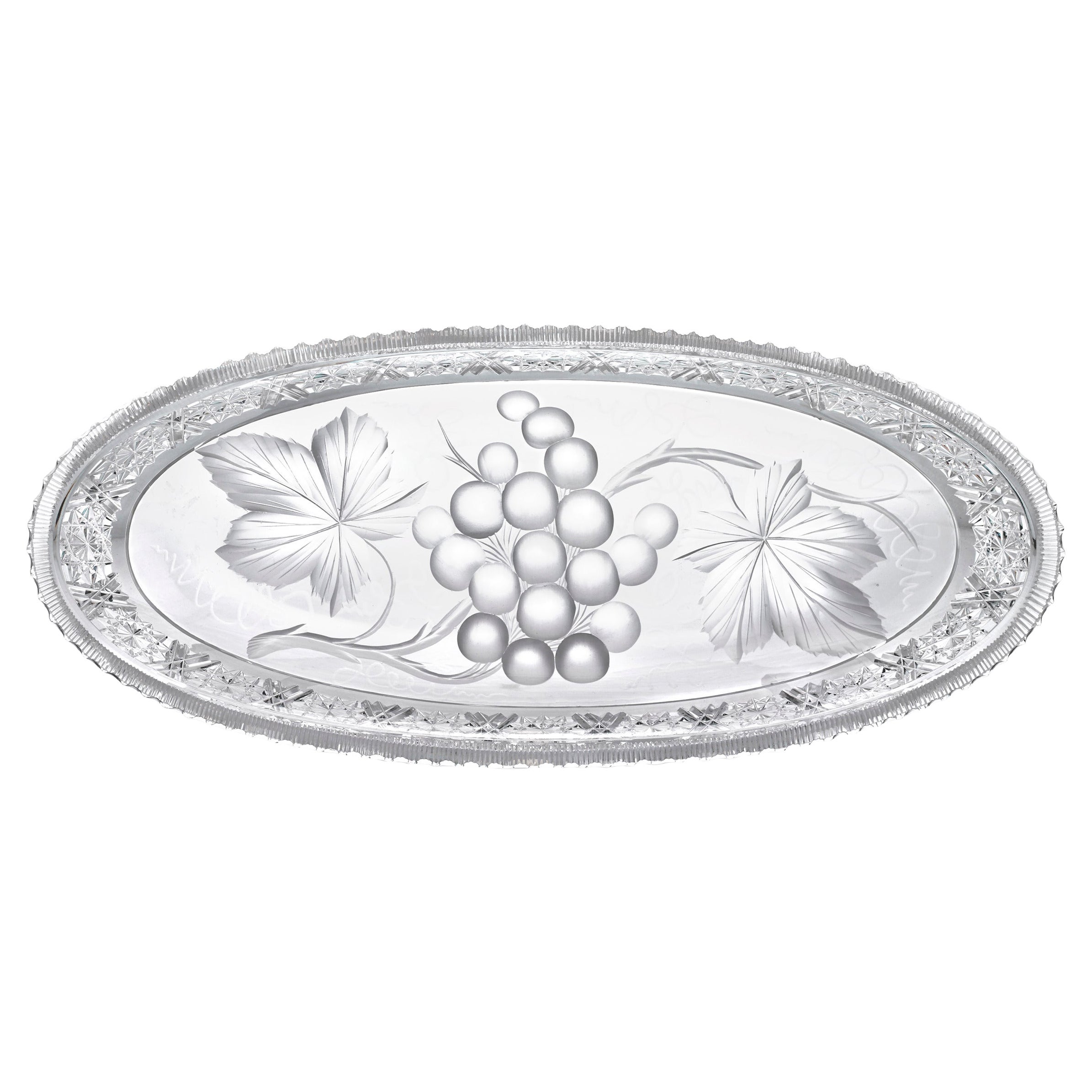 Tuthill Cut Glass Celery Tray