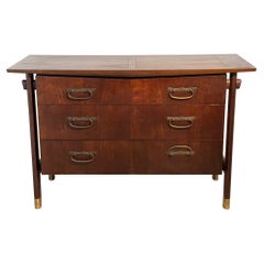 Vintage Asian Style Chest with Floating Top by Baker Furniture